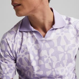 Polo estampado PUMA x BOB ESPONJA para hombre, Vivid Violet